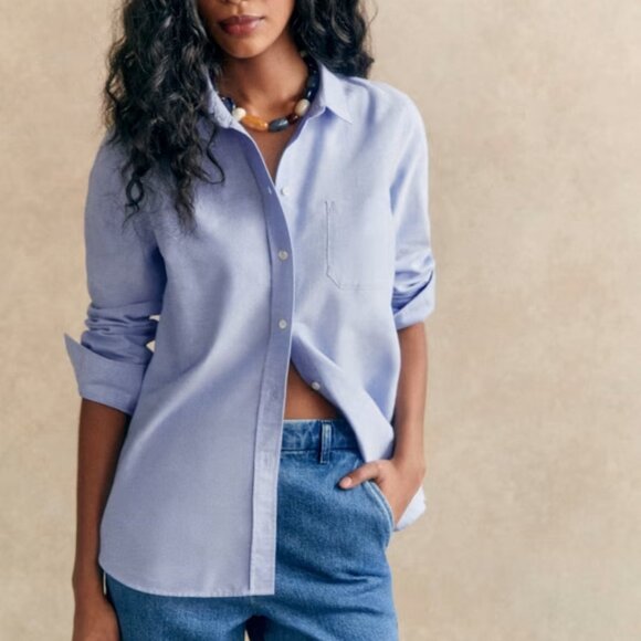 Sezane Tops - Sezane Tomboy Shirt - Light Blue ~ NWT!!